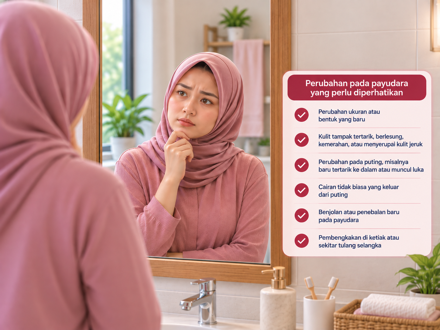 Bukan Hanya Benjolan: Kenali Perubahan Payudara Saat Mandi atau Berganti Pakaian