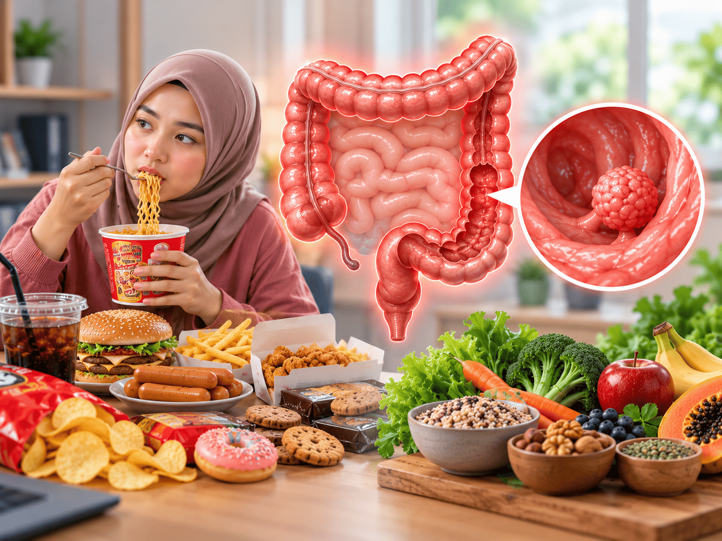 Makanan Ultraolahan dan Risiko Kanker Usus di Usia Muda: Apa Kata Penelitian?