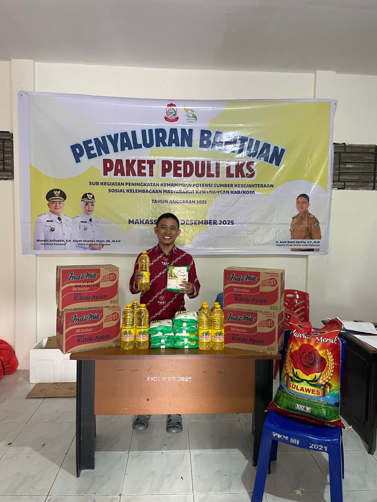 Kunjungan dan bantuan dari para donatur