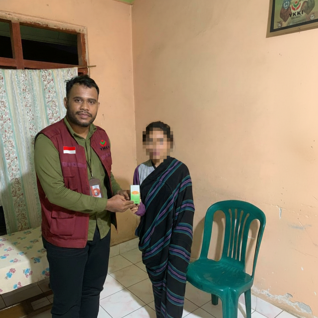 MEM (25), perempuan muda dari Kab. Ngada, NTT, tengah berjuang menghadapi tumor payudara. Melalui program bantuan Arzed gratis, kami hadir memberi dukungan sebagai terapi pendamping medis. Semoga ia dikuatkan dan dimudahkan menuju kesembuhan. 💙
