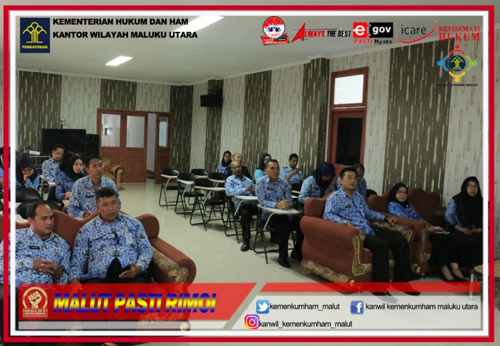 YKKI Melakukan Sosialisasi di KEMENKUMHAM MALUT